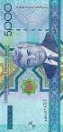 Turkmenistani Manat (TMT 5000)